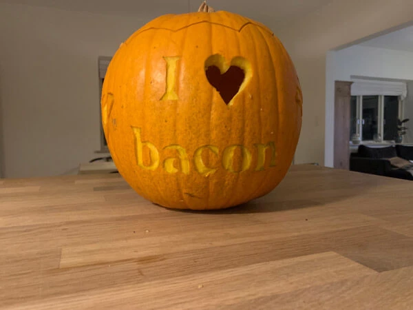 I Love Bacon Græskar