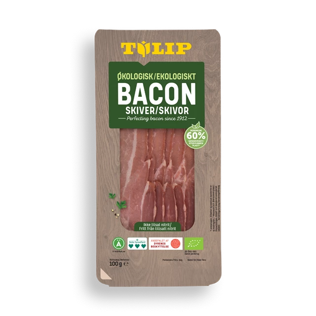 Tulip økologisk bacon skiver